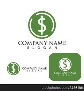 Dollar Logo Money icon Template vector
