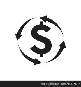 dollar money vector icon illustration design template - vector