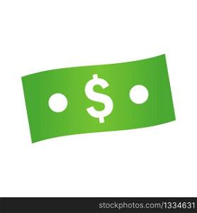 Dollar note banknote icon in simple style on transparent background. Vector illustration. EPS 10