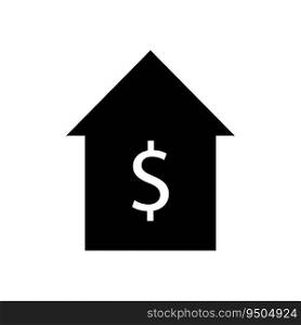 Dollar sign house icon. Vector illustration. EPS 10. Stock image.. Dollar sign house icon. Vector illustration. EPS 10.