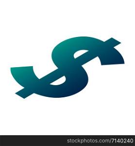 Dollar sign icon. Isometric of dollar sign vector icon for web design isolated on white background. Dollar sign icon, isometric style