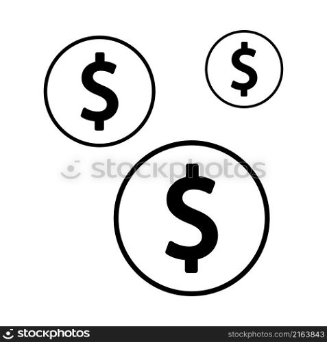 Dollar sign line icon