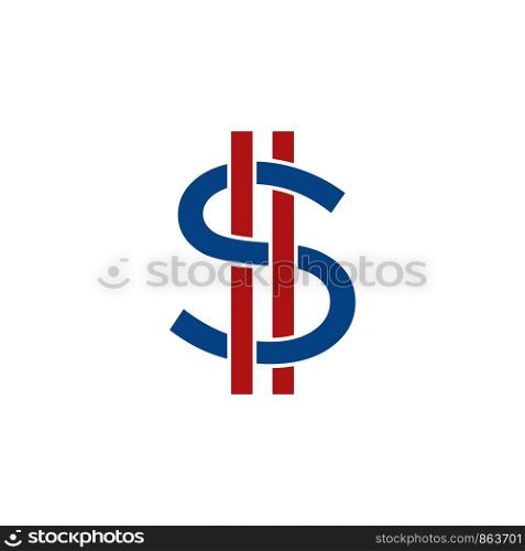Dollar Sign Logo Template Illustration Design. Vector EPS 10.