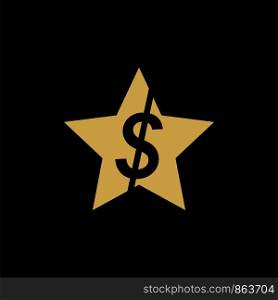 Dollar Sign Star Logo Template Illustration Design. Vector EPS 10.