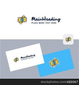 Dollar vector logotype with business card template. Elegant corporate identity. - Vector