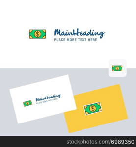 Dollar vector logotype with business card template. Elegant corporate identity. - Vector