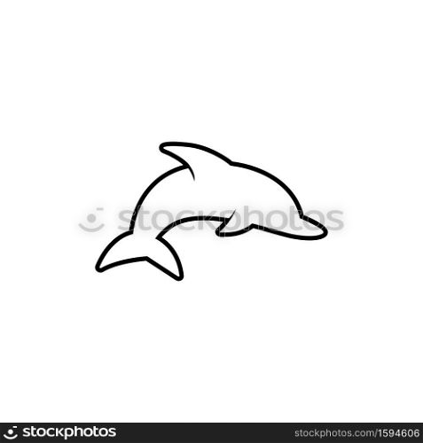 Dolphin graphic design template vector isolated illustration. Dolphin graphic design template vector isolated