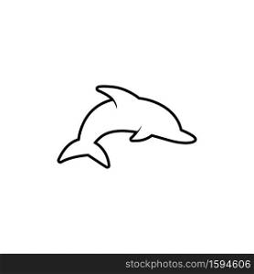 Dolphin graphic design template vector isolated illustration. Dolphin graphic design template vector isolated