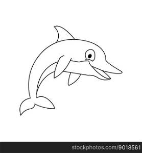 dolphin icon vector illustration symbol design