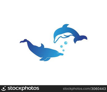 Dolphin logo design vector illustration