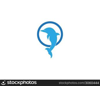 Dolphin logo design vector illustration