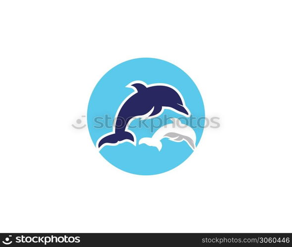 Dolphin logo design vector illustration