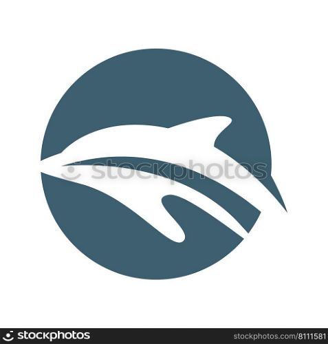 Dolphin logo icon design illustration