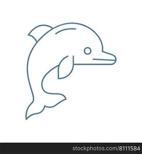 Dolphin logo icon design illustration