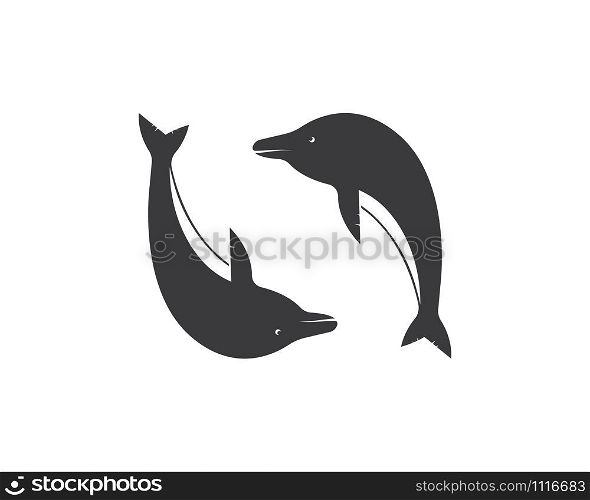 Dolphin logo icon vector template