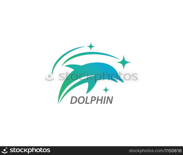 Dolphin logo icon vector template