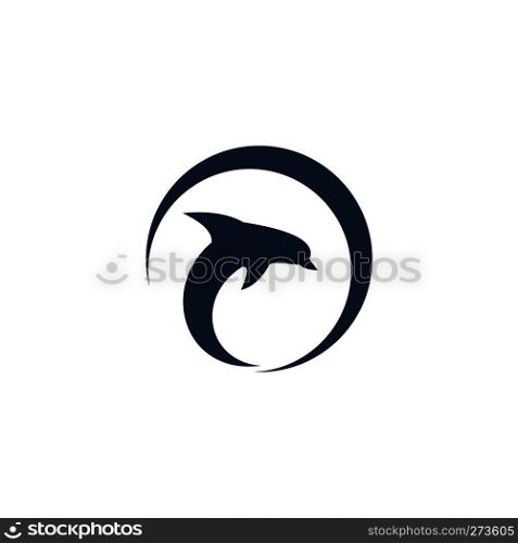 dolphin logo template