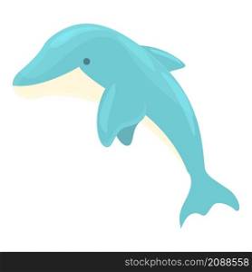 Dolphin sea icon cartoon vector. Marine fish. Water show. Dolphin sea icon cartoon vector. Marine fish
