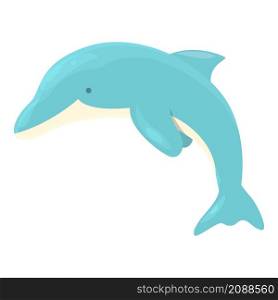 Dolphin show icon cartoon vector. Sea animal. Pool circus. Dolphin show icon cartoon vector. Sea animal