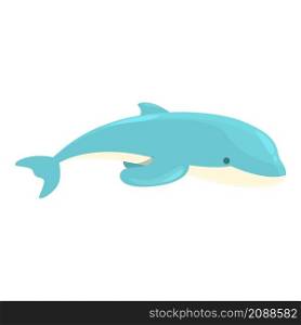 Dolphin waterpark icon cartoon vector. Summer pool. Aquapark animal. Dolphin waterpark icon cartoon vector. Summer pool