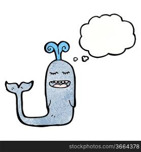 dolphin with thought bubble cartoon