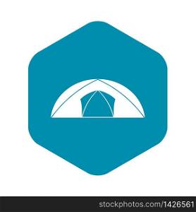 Dome tent for camping icon. Simple illustration of dome tent for camping vector icon for web. Dome tent for camping icon, simple style