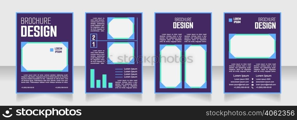 Domestic appliances blank brochure design. Template set with copy space for text. Premade corporate reports collection. Editable 4 paper pages. Smooch Sans Light, Bold, Arial Regular fonts used. Domestic appliances blank brochure design