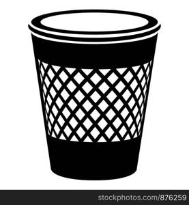 Domestic bin icon. Simple illustration of domestic bin vector icon for web. Domestic bin icon, simple style