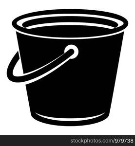 Domestic bucket icon. Simple illustration of domestic bucket vector icon for web. Domestic bucket icon, simple style