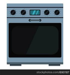 Domestic gas oven icon. Cartoon illustration of domestic gas oven vector icon for web. Domestic gas oven icon, cartoon style