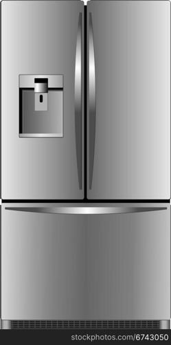 Domestic refrigerator with unit for cold water