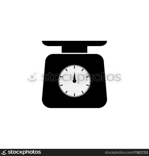 Domestic weigh scales vector icon isolated on white background