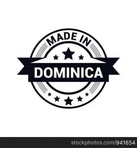 Dominica stamp design vector