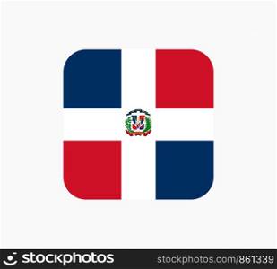 Dominican Republic Flag Vector Illustration