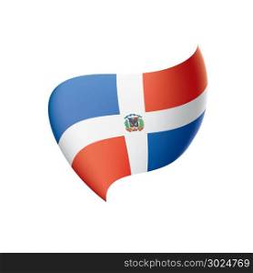 Dominicana flag, vector illustration. Dominicana flag, vector illustration on a white background
