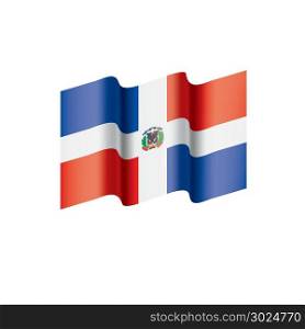 Dominicana flag, vector illustration. Dominicana flag, vector illustration on a white background
