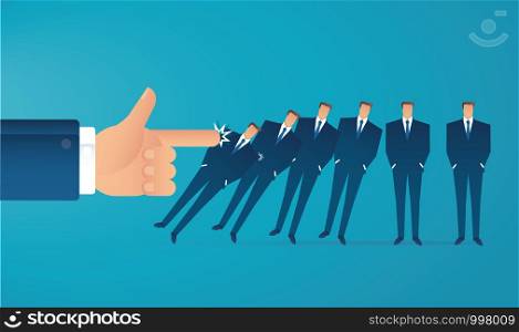 domino effect business concept vector illustration EPS10
