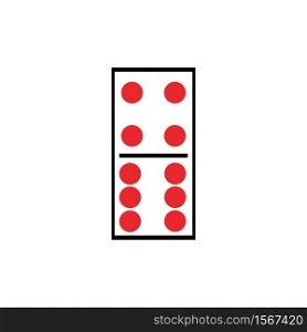 Domino Vector illustration,domino card icon template vector illustration design