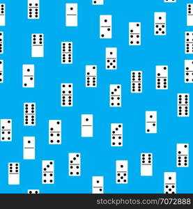 Dominos bones seamless pattern, flat vector illustration. Dominos bones seamless pattern