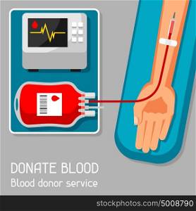 Donate blood donor service. Medical and healthcare concept. Donate blood donor service. Medical and healthcare concept.