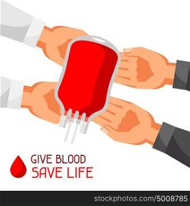 Donate blood save life. Medical and healthcare concept. Donate blood save life. Medical and healthcare concept.