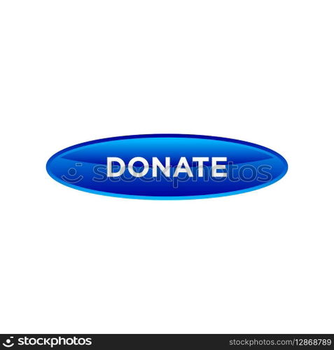 donate button website vector template