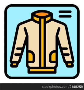 Donate garment icon. Outline donate garment vector icon color flat isolated. Donate garment icon color outline vector