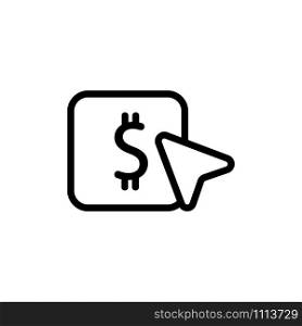 donate money to the icon vector. Thin line sign. Isolated contour symbol illustration. donate money to the icon vector. Isolated contour symbol illustration