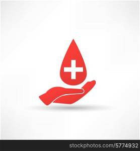 Donated blood icon