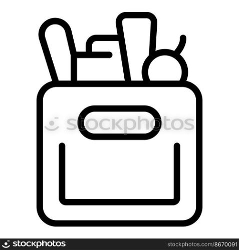 Donation box icon outline vector. Charity event. Donate community. Donation box icon outline vector. Charity event