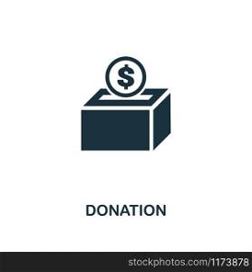 Donation icon. Premium style design from crowdfunding collection. UX and UI. Pixel perfect donation icon. For web design, apps, software, printing usage.. Donation icon. Premium style design from crowdfunding icon collection. UI and UX. Pixel perfect donation icon. For web design, apps, software, print usage.