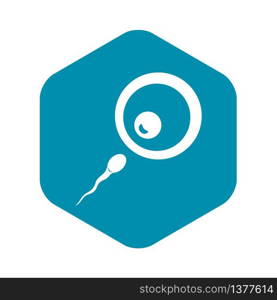 Donor sperm icon. Simple illustration of donor sperm vector icon for web. Donor sperm icon, simple style
