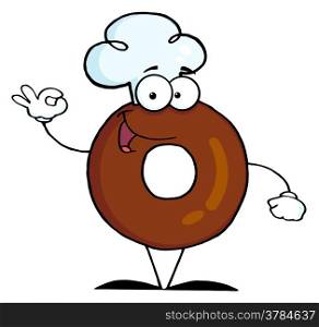 Donut Cartoon Character