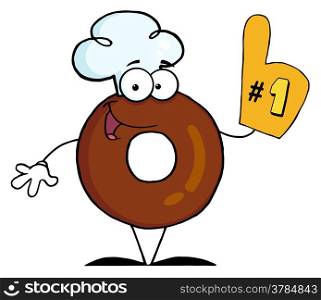 Donut Cartoon Character Number One